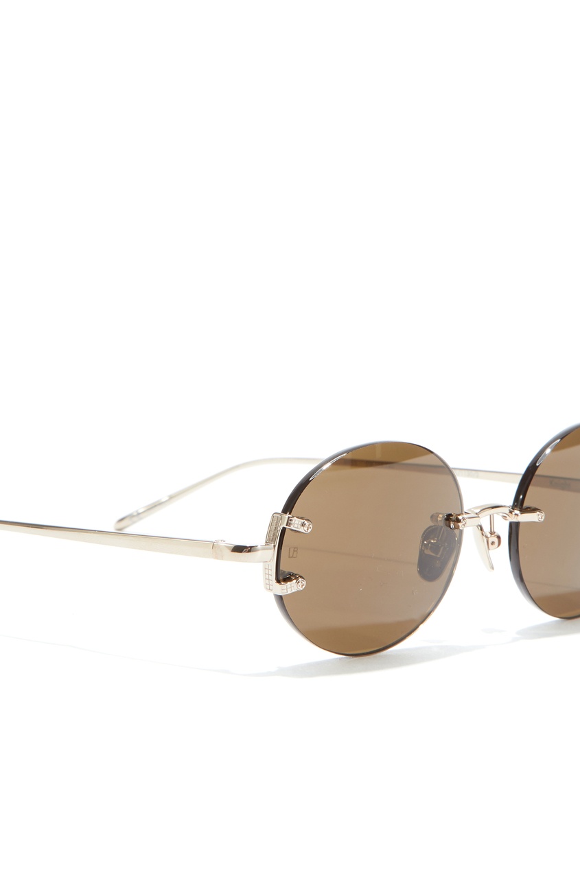 фото Овальные солнцезащитные очки linda farrow