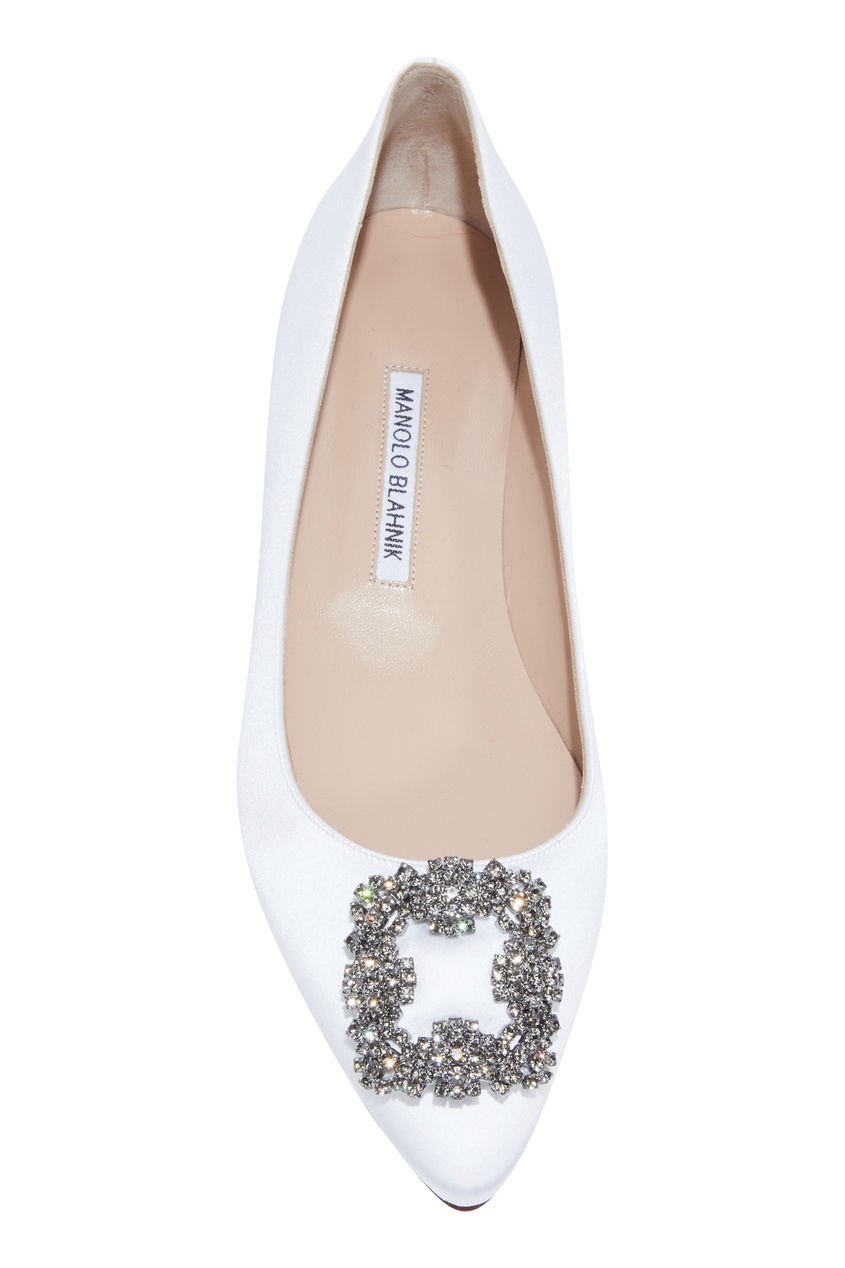 фото Белые балетки hangisiflat 10 manolo blahnik