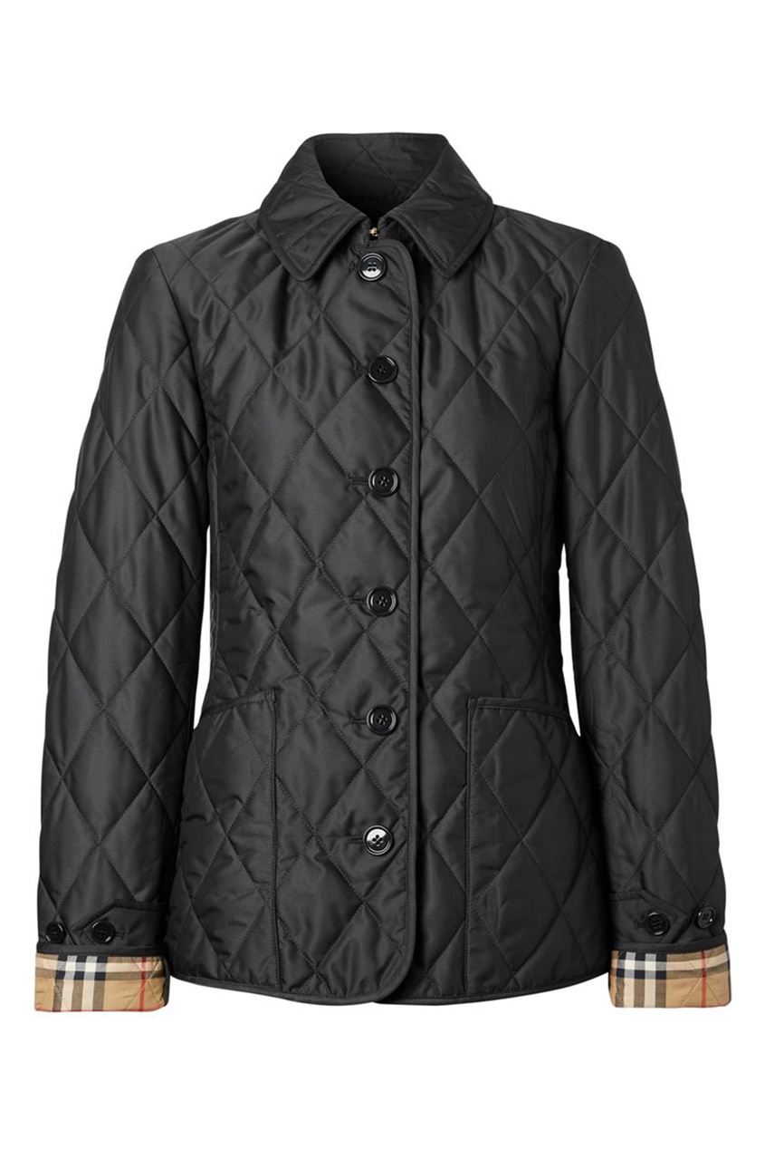 Черная куртка на пуговицах Burberry Black 10197421 