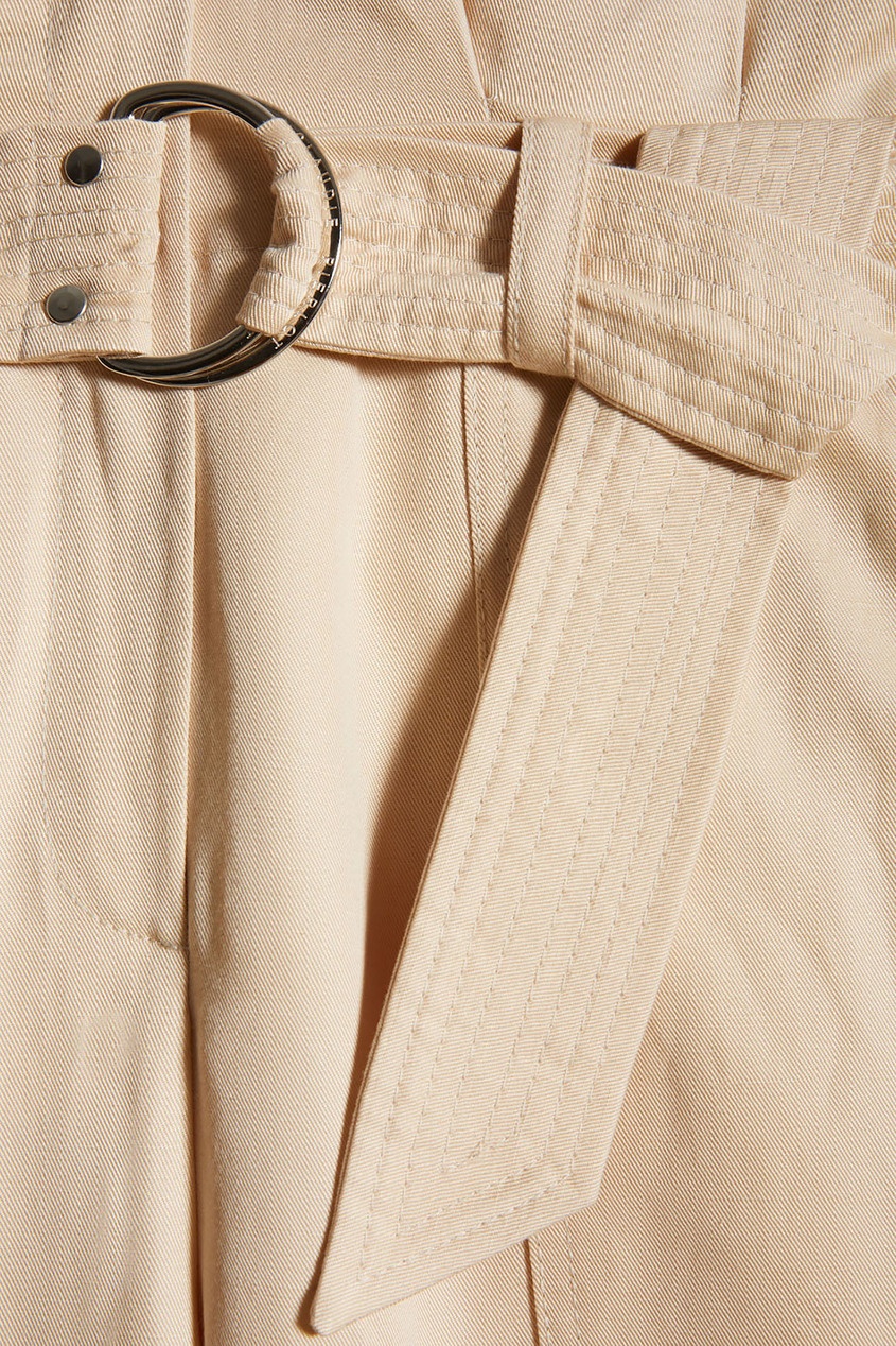фото Кремовые брюки с поясом claudie pierlot