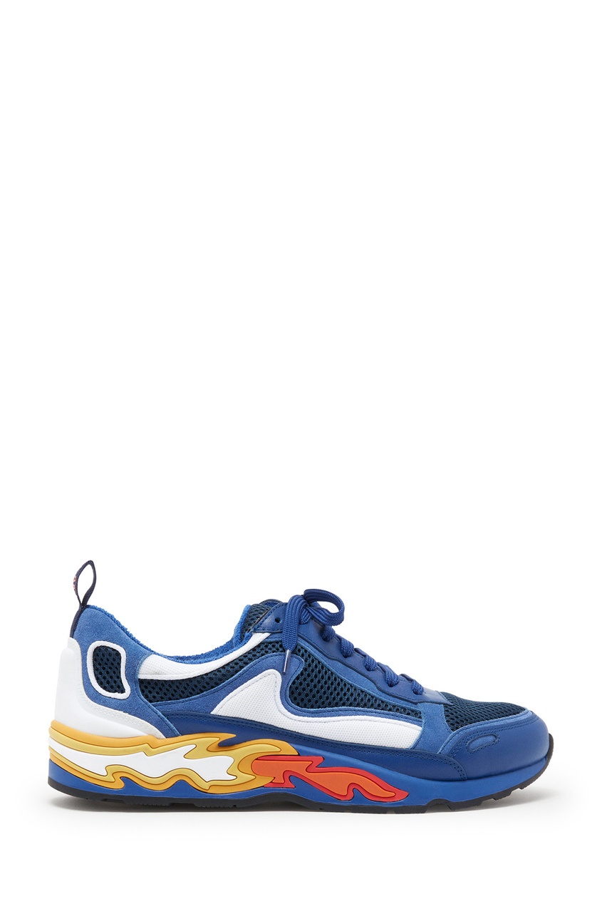 Сине-белые комбинированные кроссовки Flame Sandro Темно-синий 914197664 