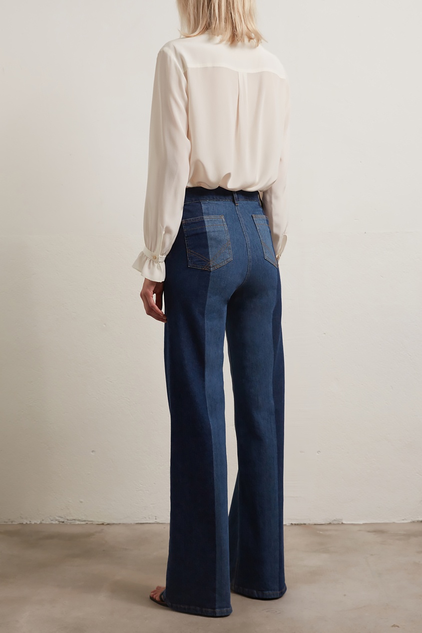 фото Двухцветные расклешенные джинсы gerard darel