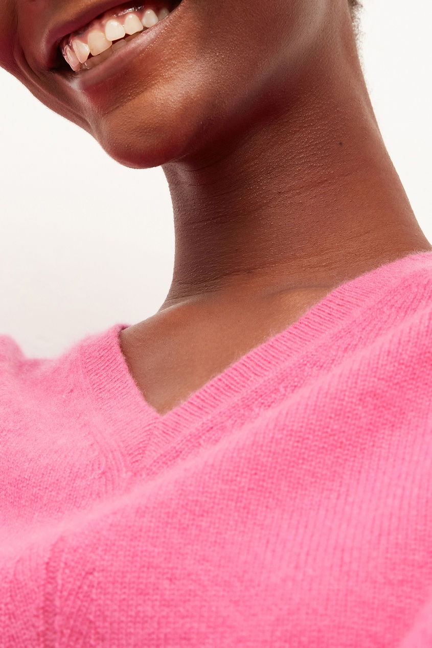 фото Розовый пуловер из кашемира gerard darel