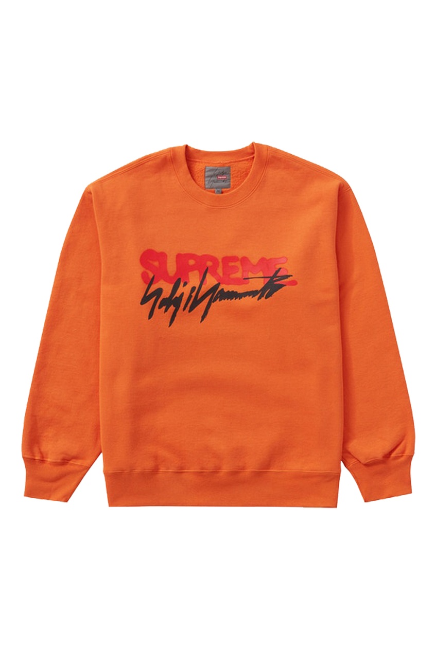 

Оранжевый свитшот Supreme Yohji Yamamoto Crewneck Orange