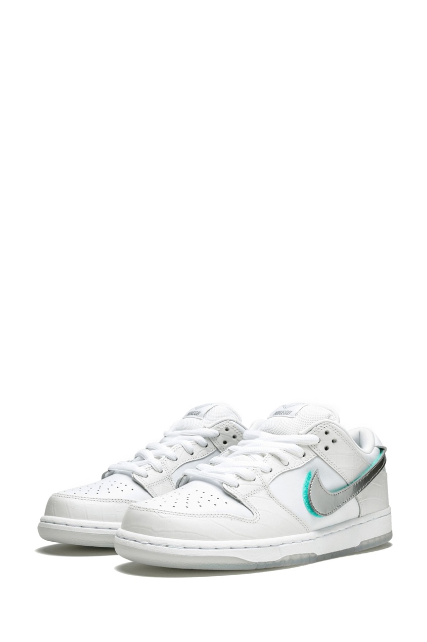 фото Кроссовки nike sb dunk low diamond supply co white