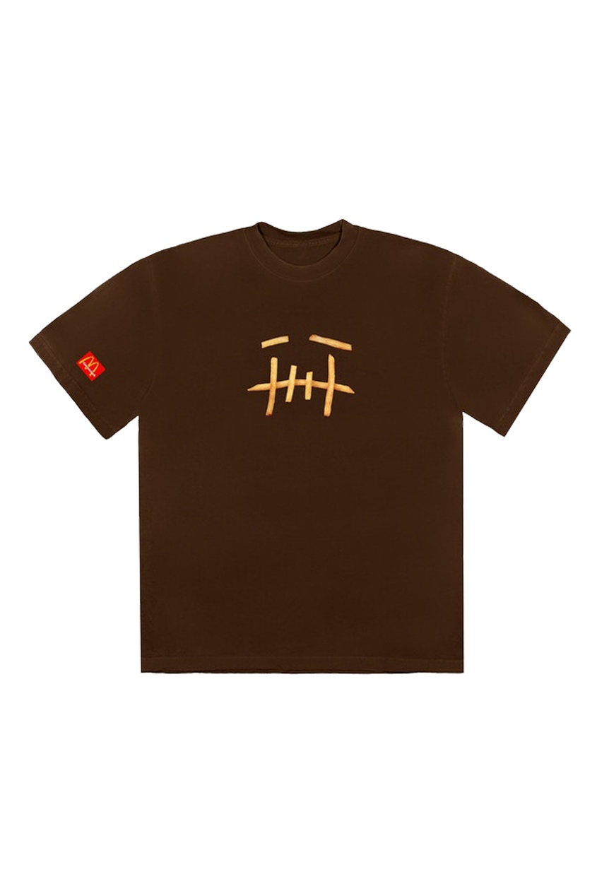 фото Коричневая футболка travis scott x mcdonald's fry ii t-shirt