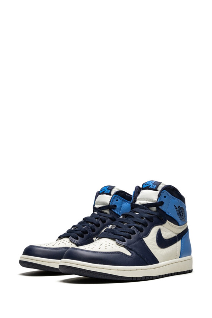 фото Кроссовки nike air jordan 1 retro high obcidian unc