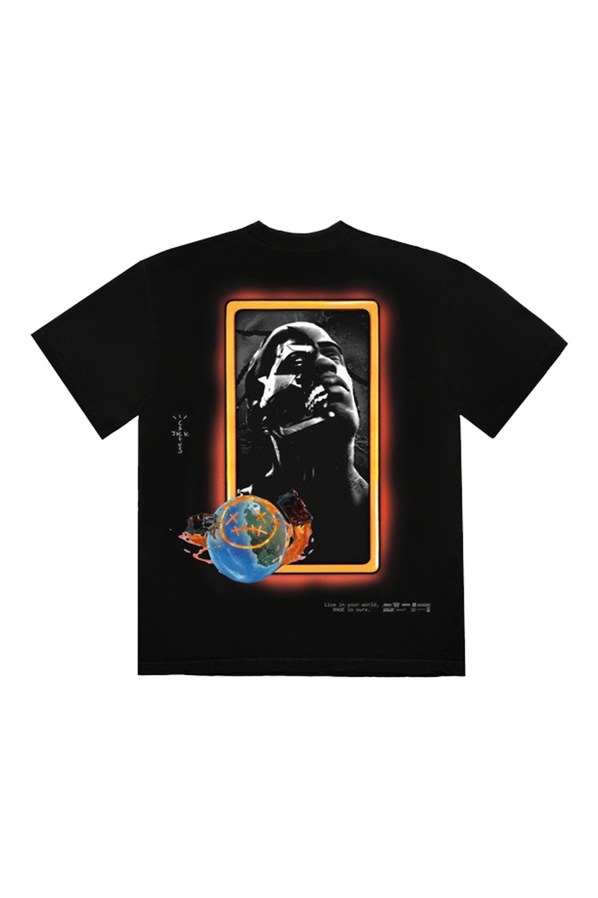 фото Черная футболка travis scott astro portrait t-shirt black