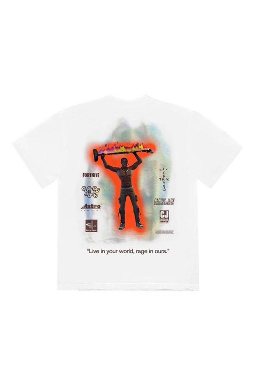 фото Футболка ts the scotts rage emote t-shirt white travis scott