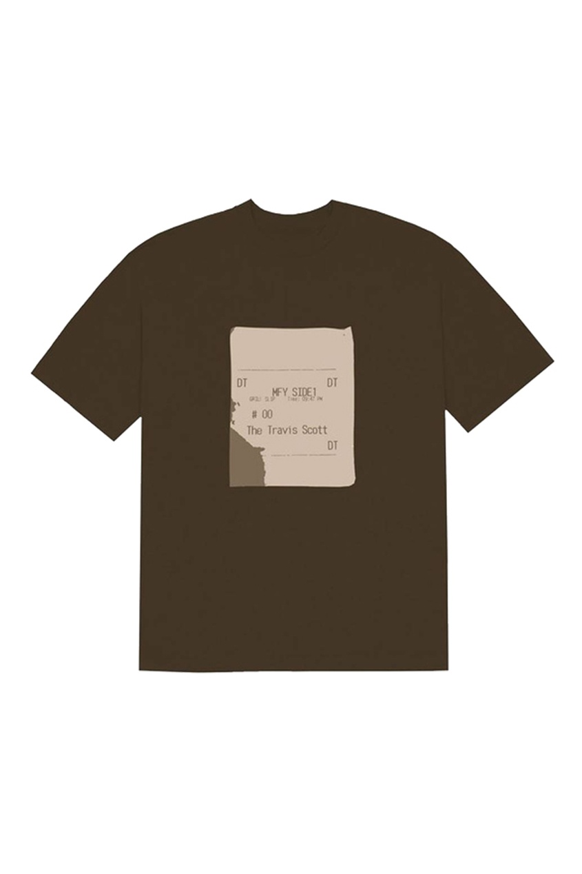 фото Коричневая футболка travis scott x cpfm 4 cj grill slip t-shirt brown