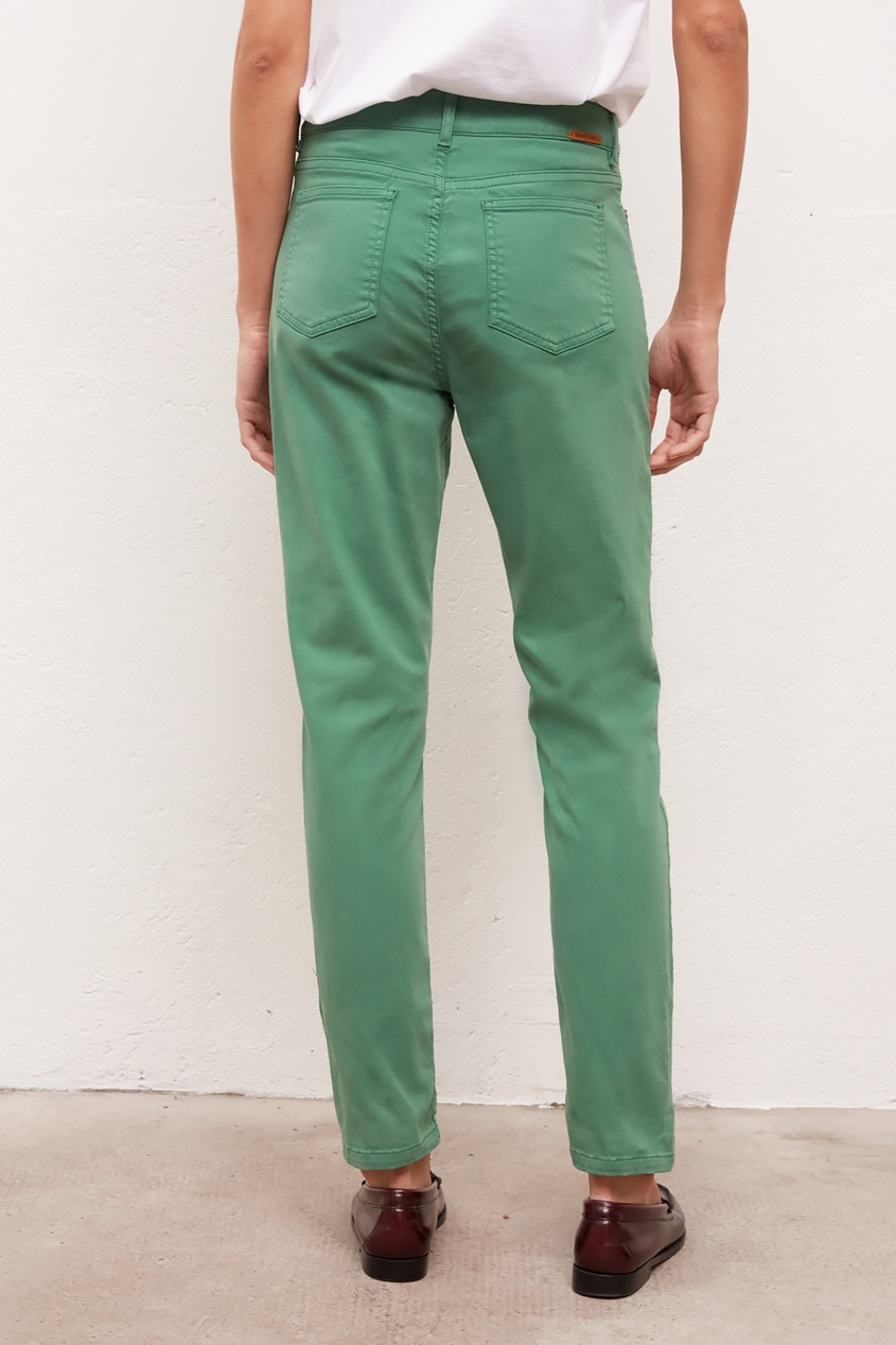 фото Зеленые прямые джинсы gerard darel