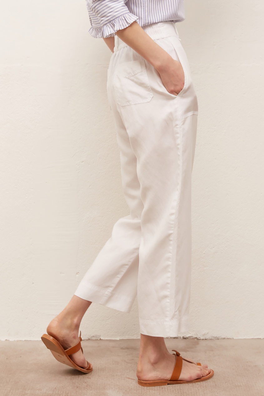 фото Белые укороченные брюки gerard darel