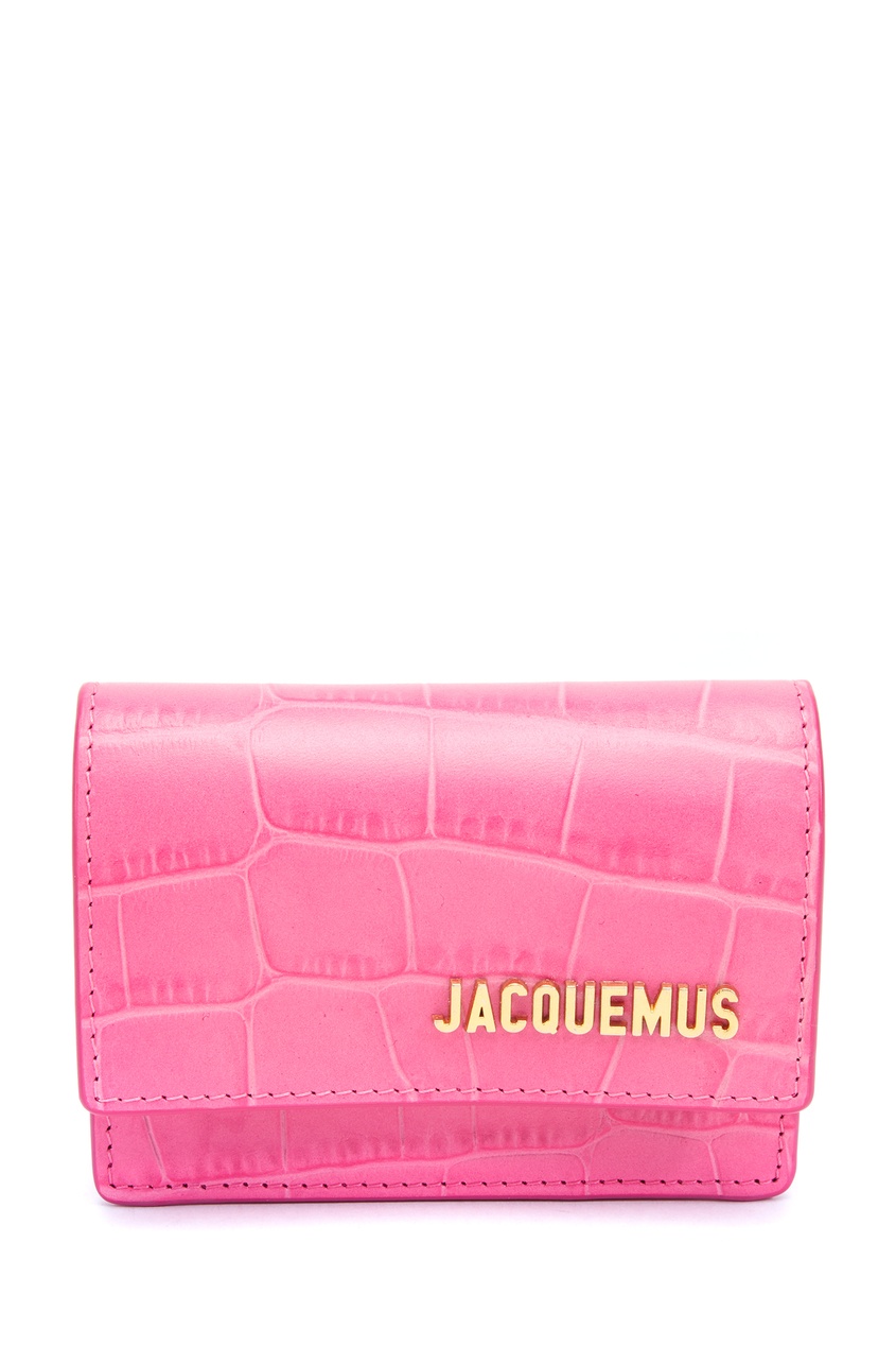 фото Розовая кожаная поясная сумка la ceinture bello jacquemus