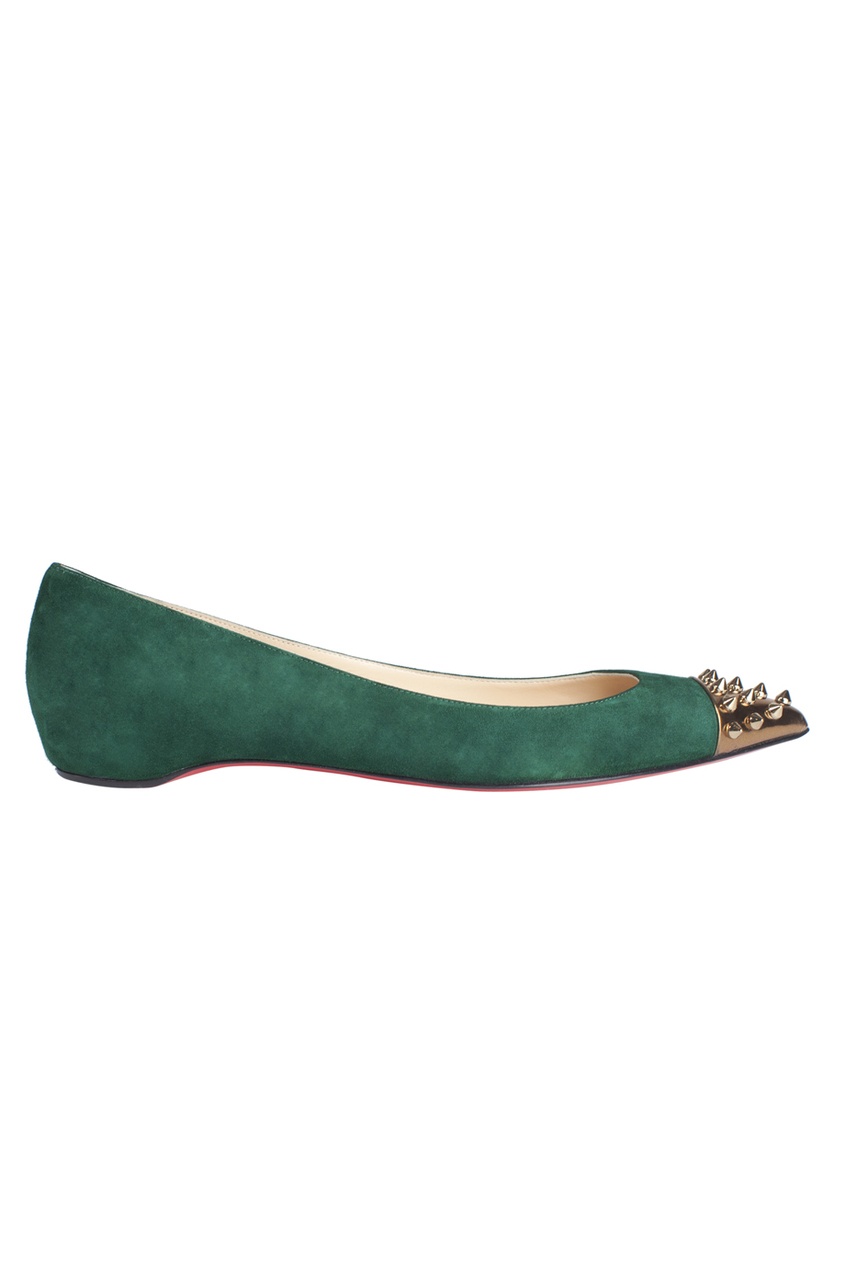 фото Замшевые балетки Geo Pump Flat Christian louboutin