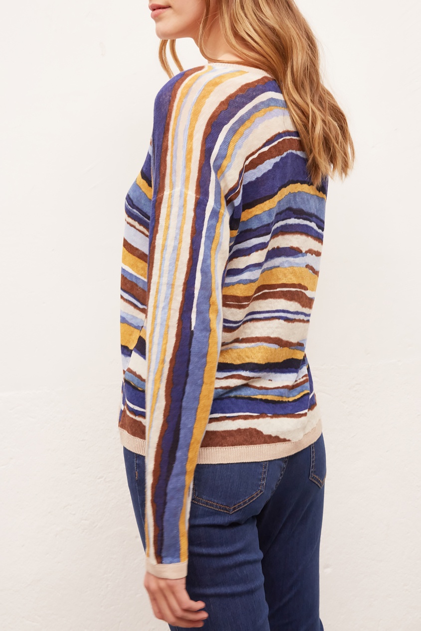 фото Разноцветный льняной пуловер gerard darel