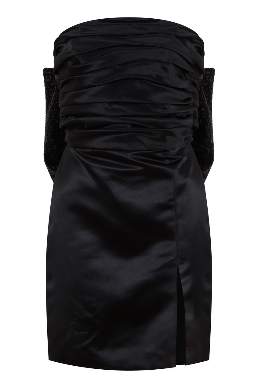 фото Черное платье-бандо с бантом giuseppe di morabito