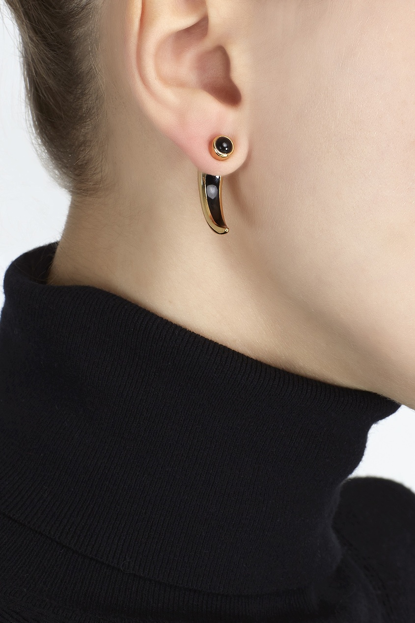 

Серьги из латуни, Черный, Серьги из латуни
