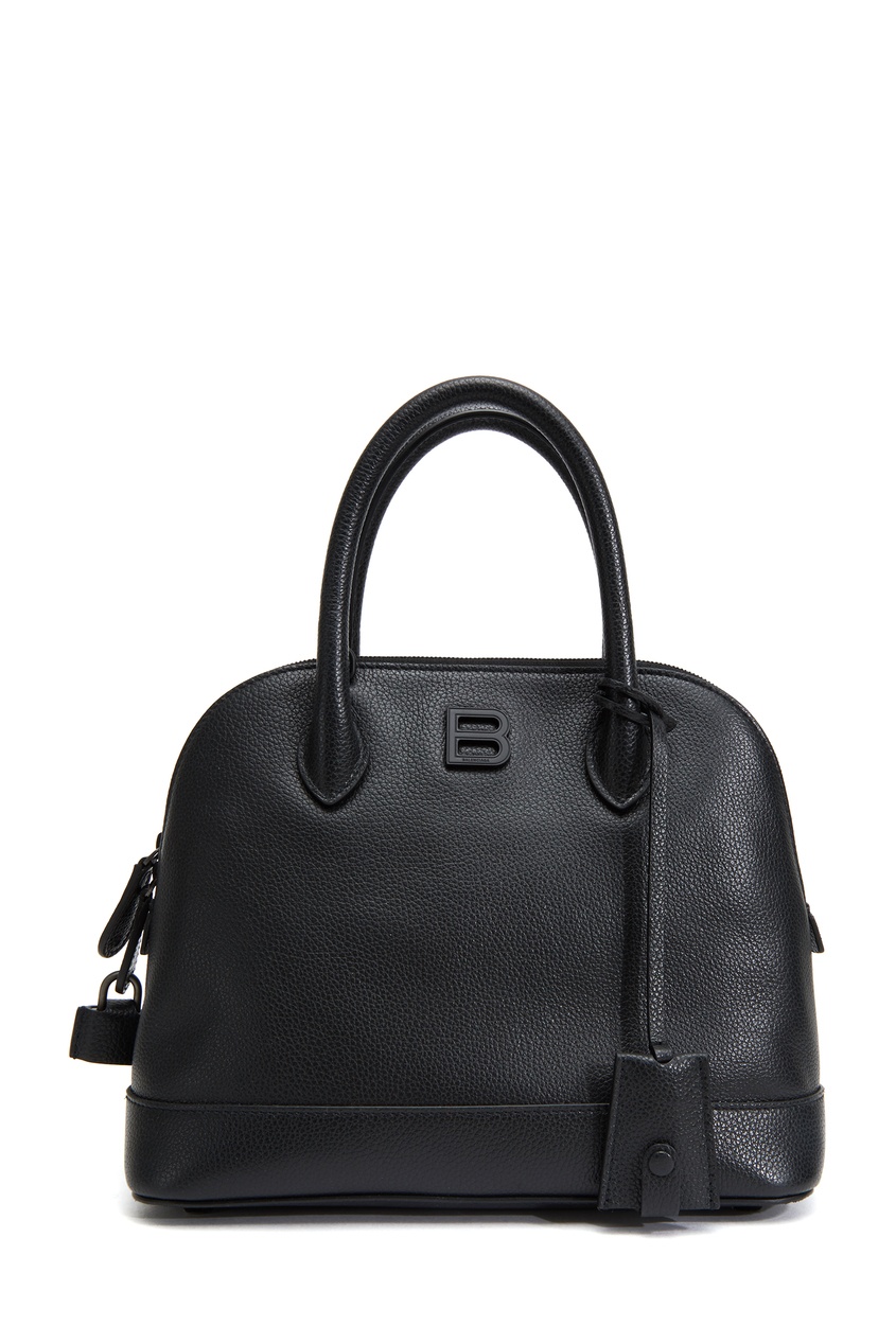 фото Черная кожаная сумка ville supple small balenciaga