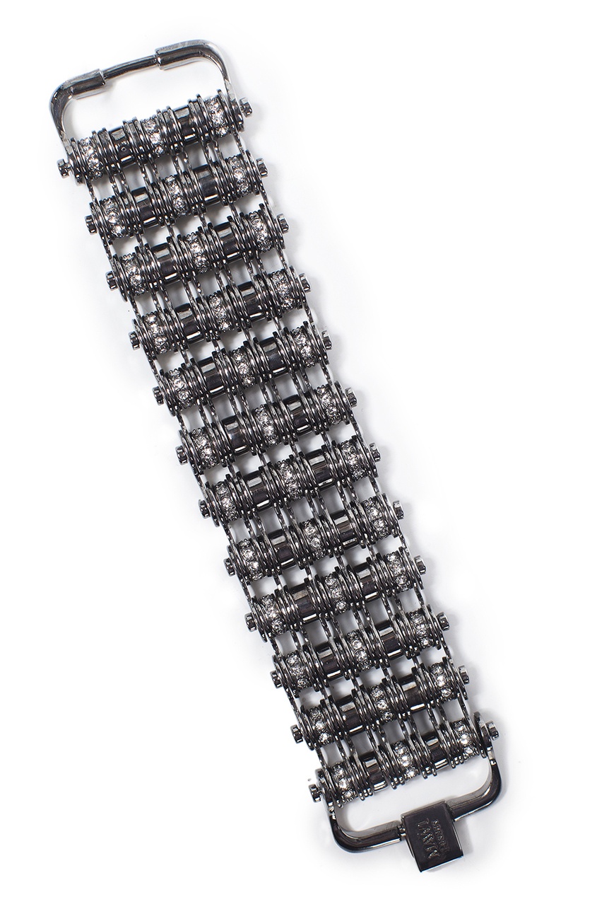 фото Металлический браслет с кристаллами mawi