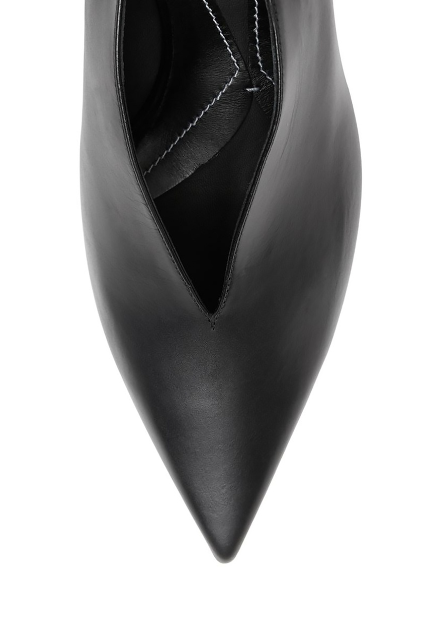 фото Черные туфли из кожи burberry