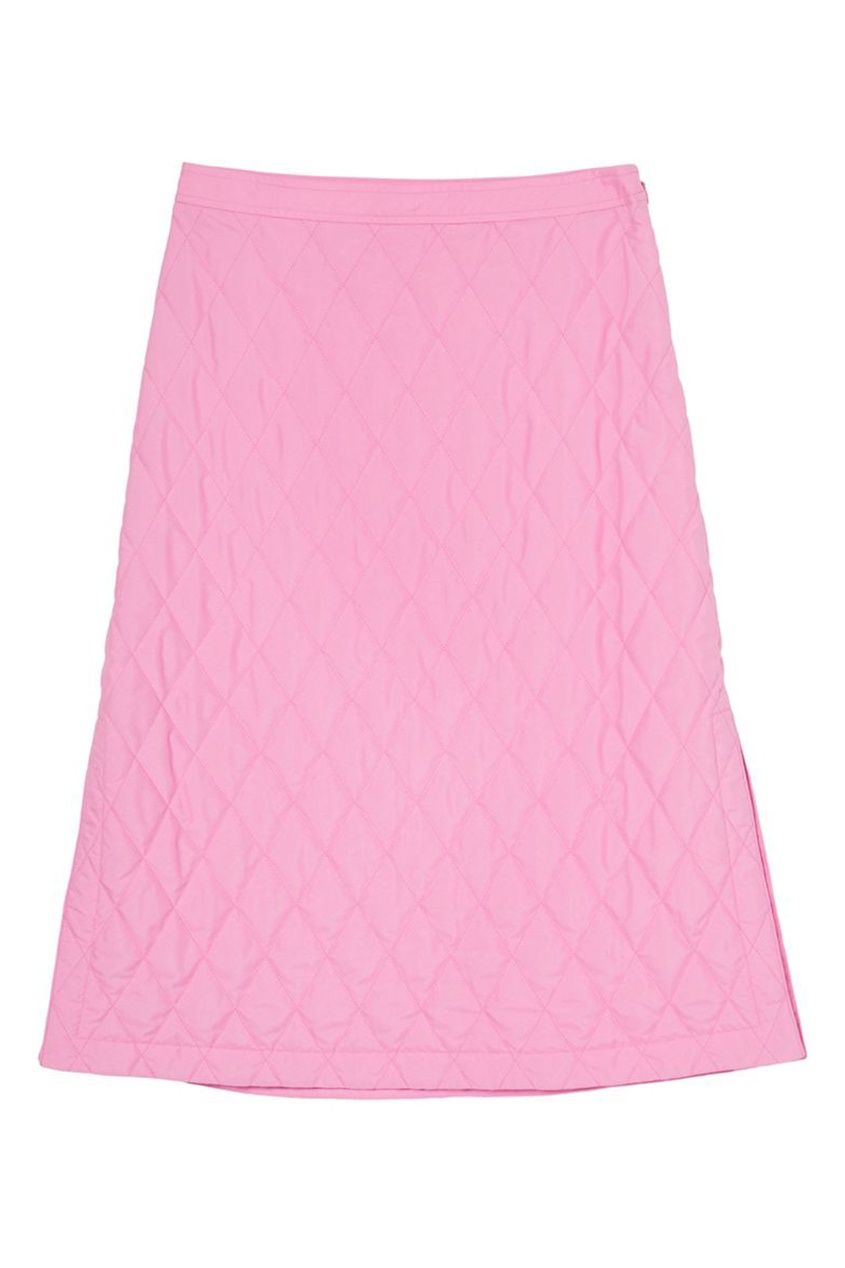 фото Розовая стеганная юбка burberry