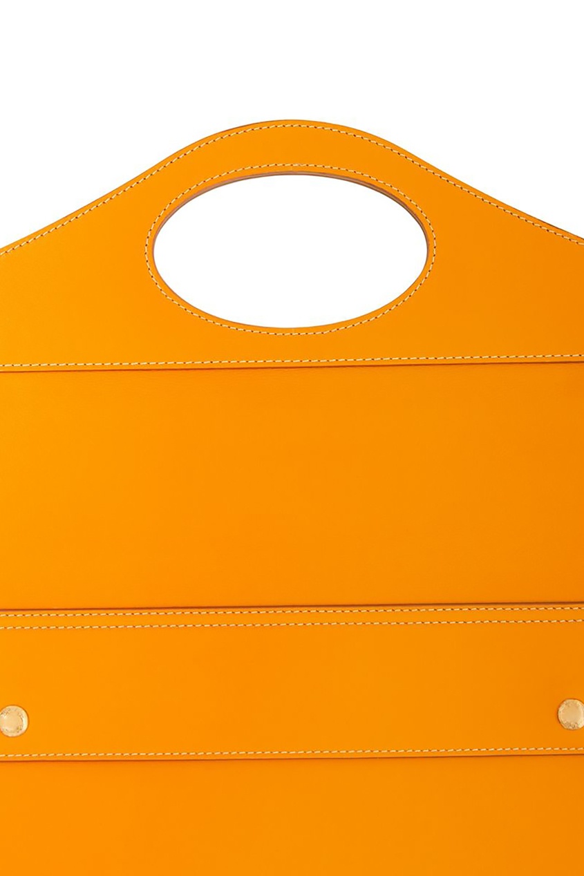 фото Компактный оранжевый клатч pocket burberry