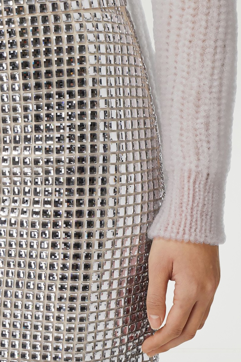 фото Бежевая юбка с кристаллами burberry