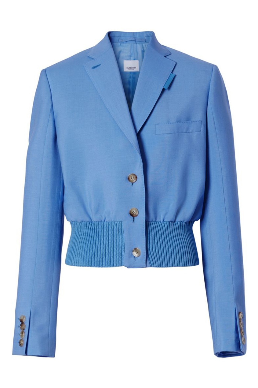 

Синий укороченный жакет