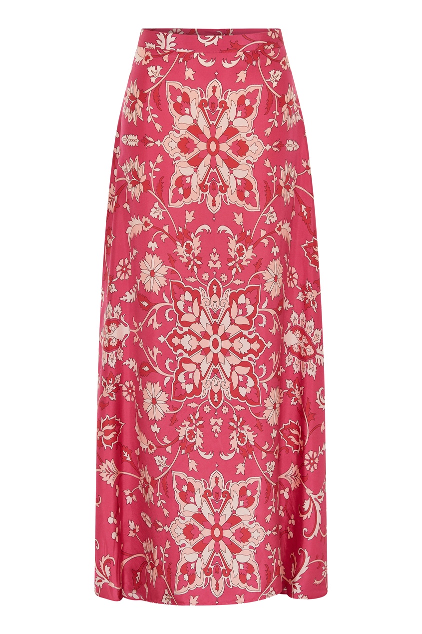 фото Розовая юбка с растительным принтом gerard darel
