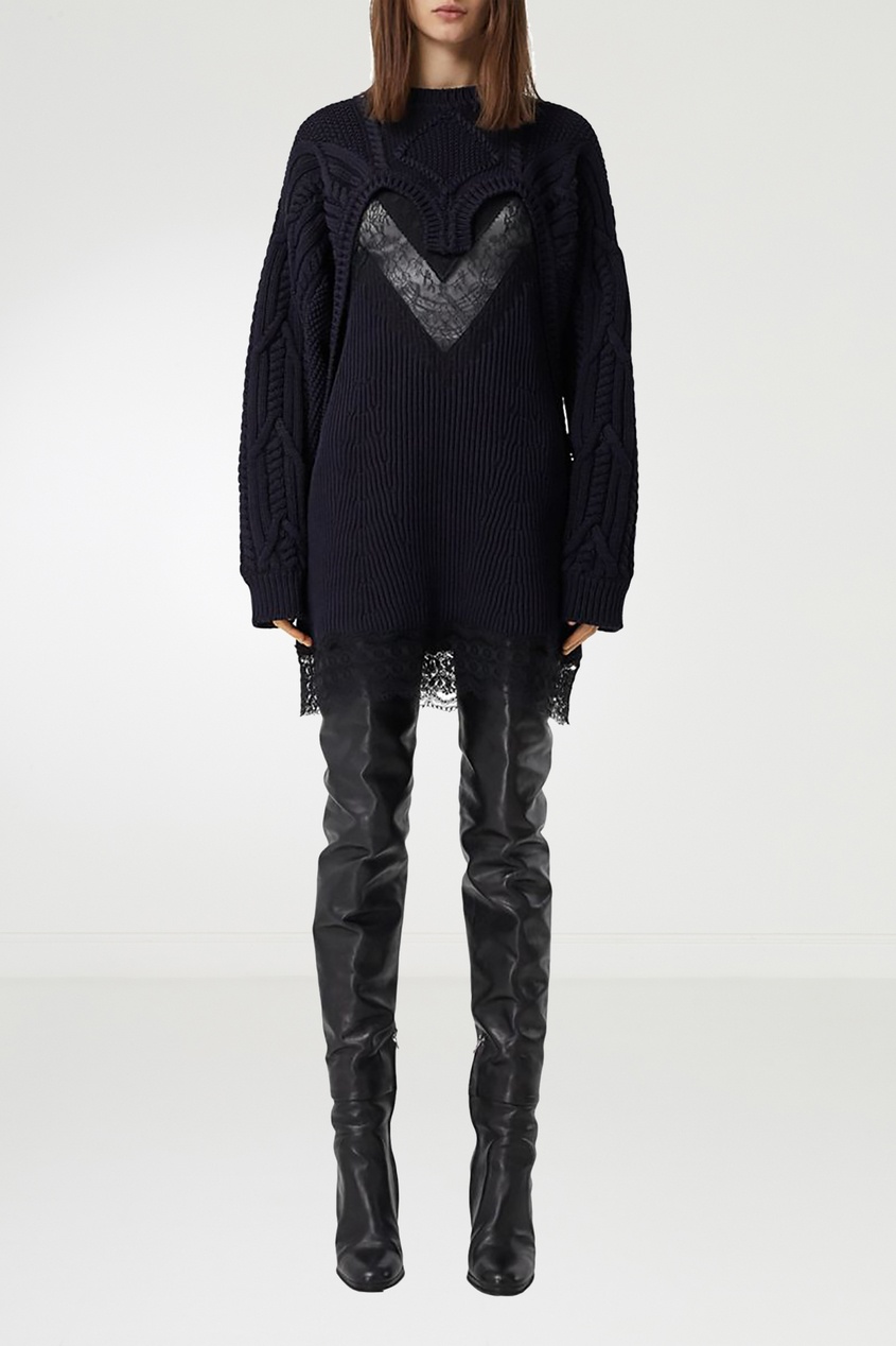 фото Темно-серый асимметричный свитер burberry