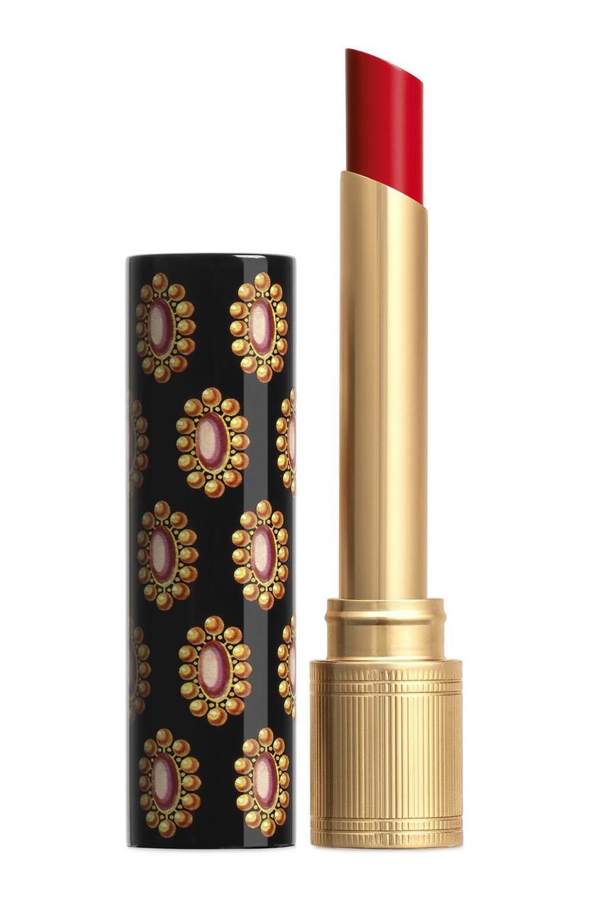 фото Rouge de beauté brillant – помада сияние и уход – 25 goldie red gucci beauty