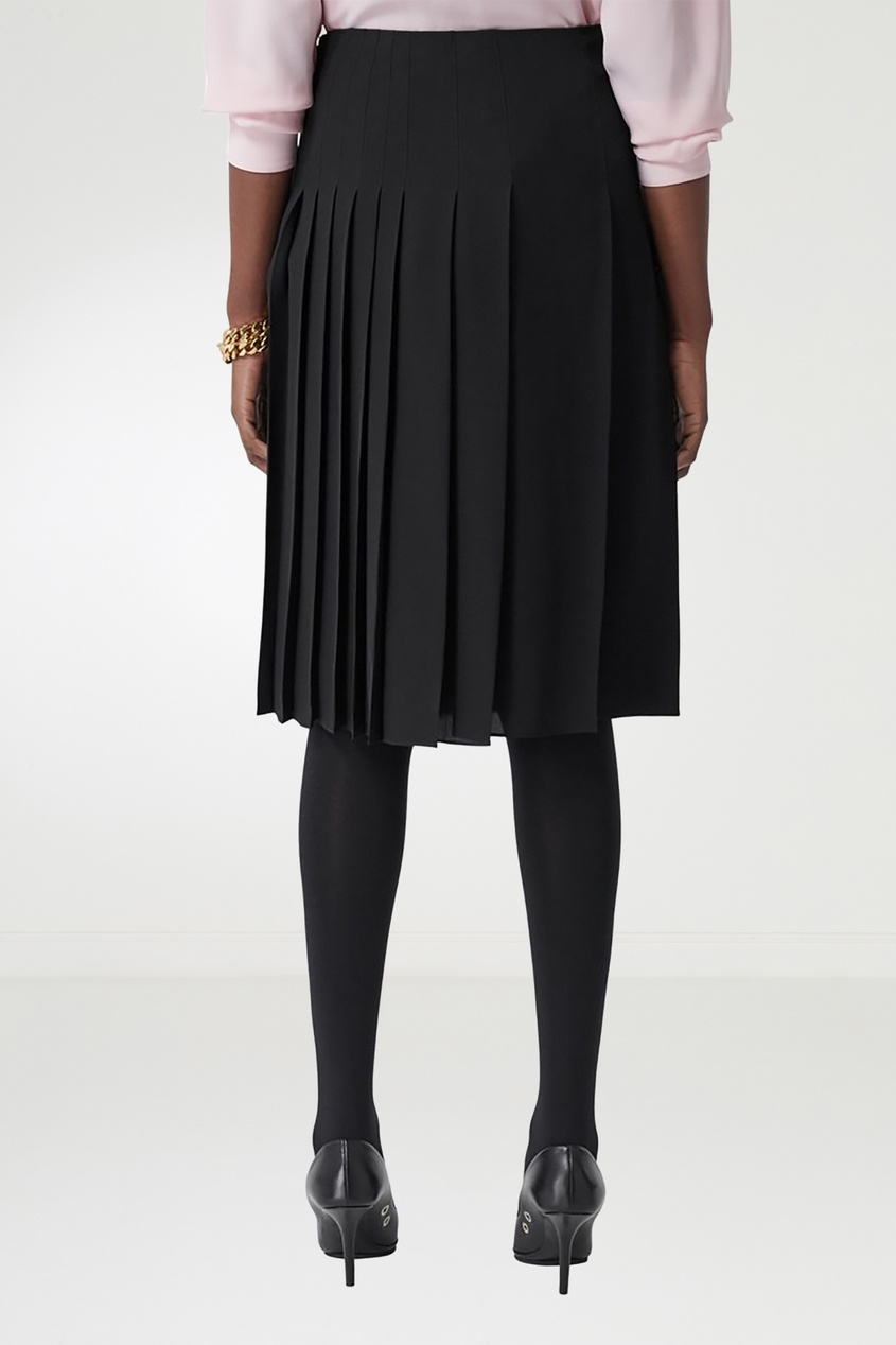 фото Черная юбка с плиссировкой burberry