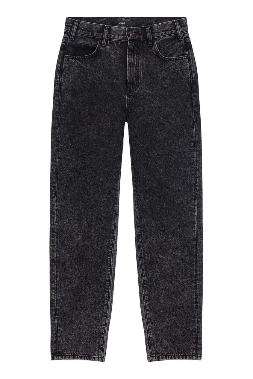 фото Укороченные джинсы черного цвета maje