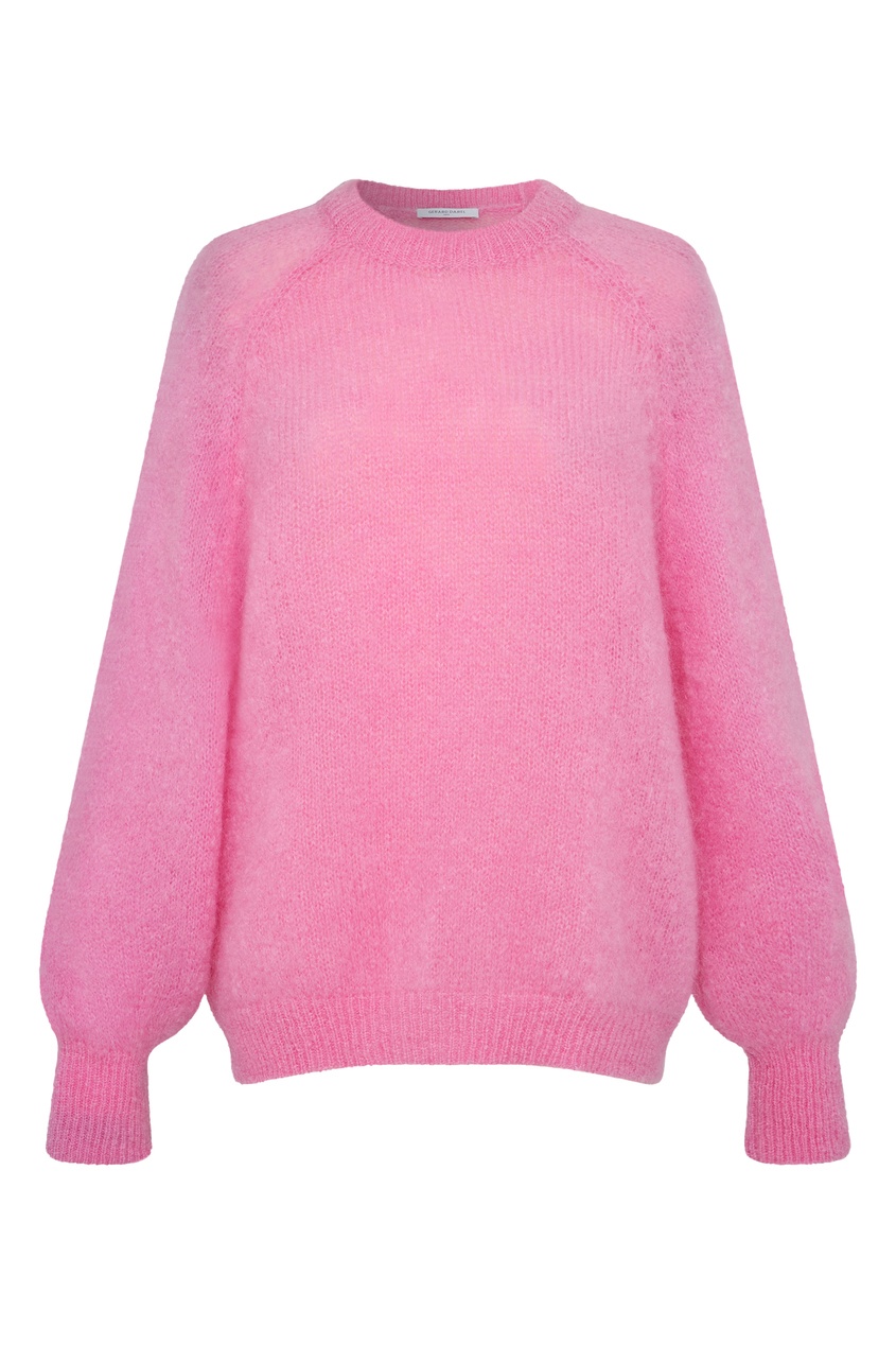 Розовый свитер из мохера Leonie