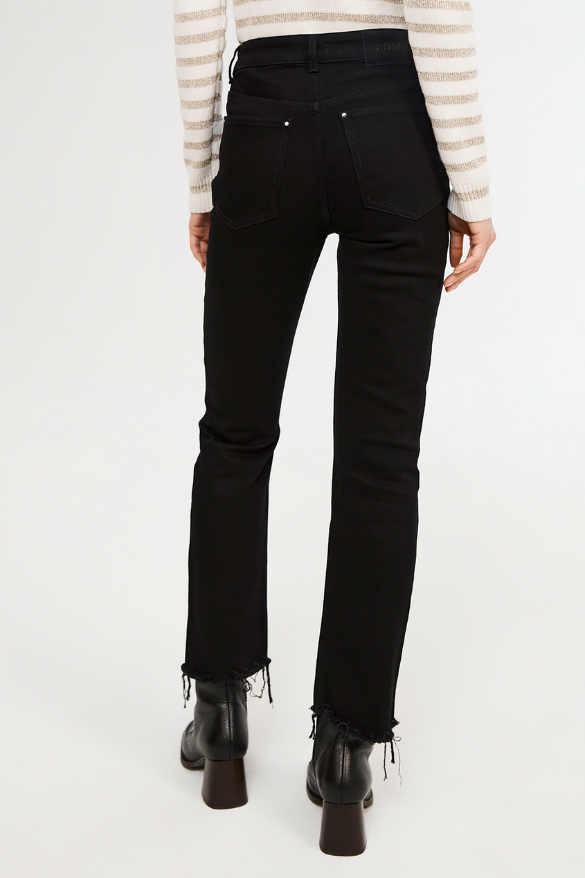 фото Черные джинсы с необработанным краем claudie pierlot