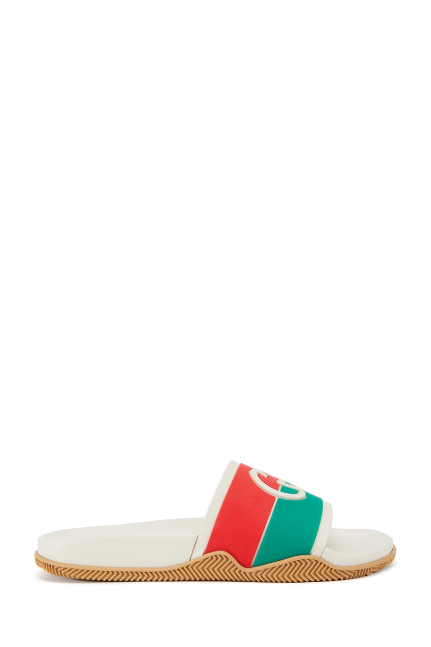 фото Разноцветные пантолеты с логотипом gucci