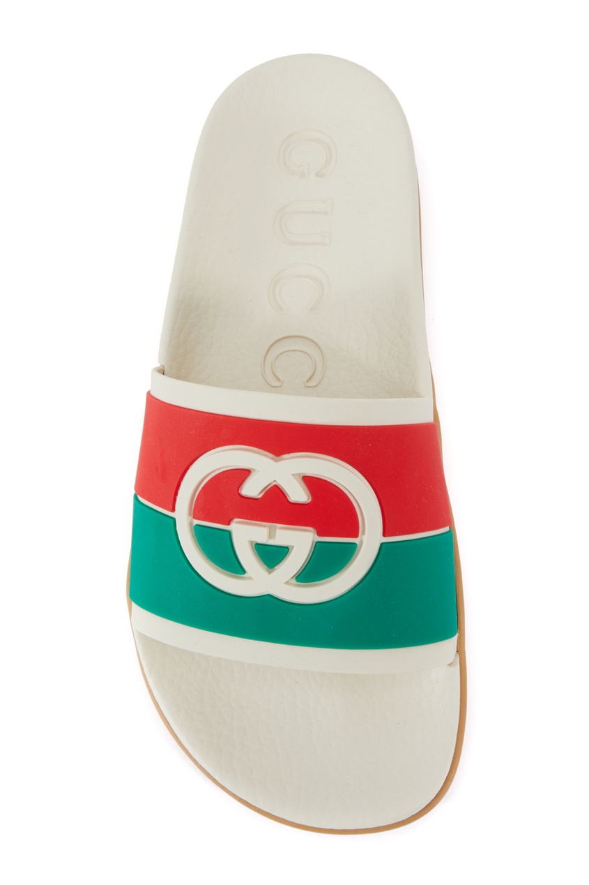 фото Разноцветные пантолеты с логотипом gucci