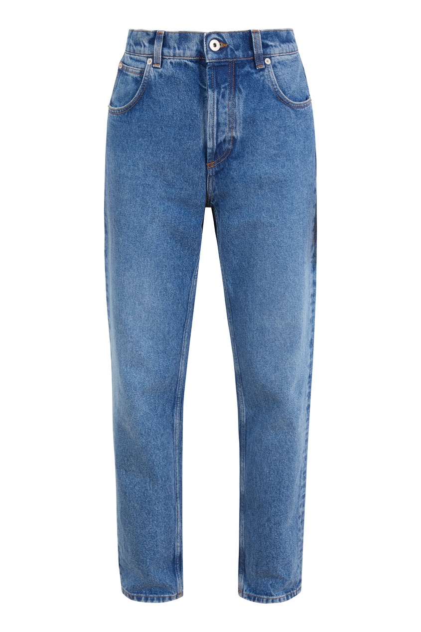 Прямые голубые джинсы от Loewe