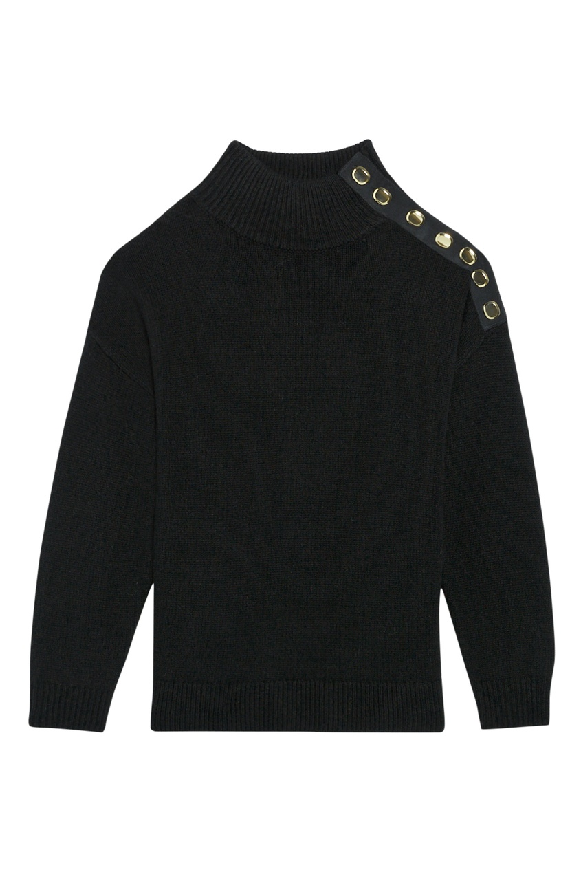 фото Черный свитер с высоким горлом claudie pierlot