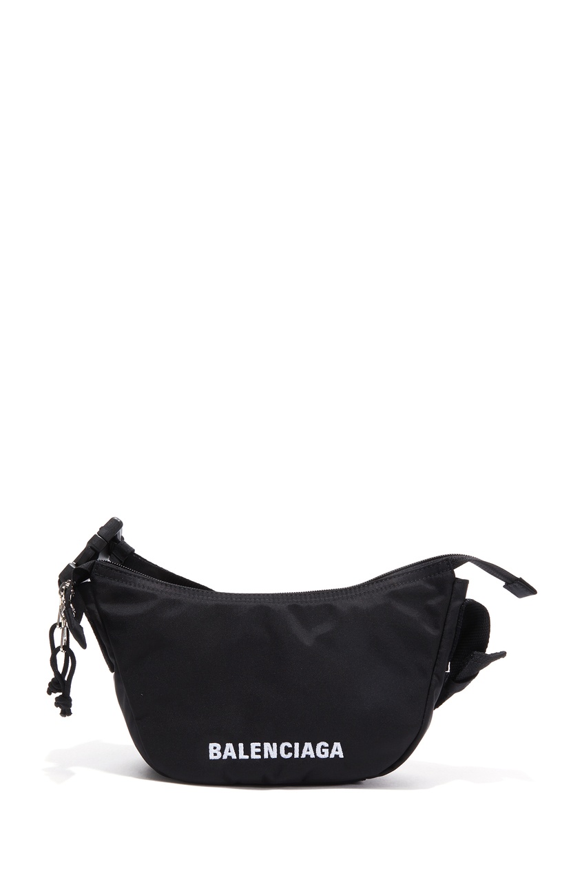 Черная тканевая сумка с логотипом Balenciaga Black 397203842 