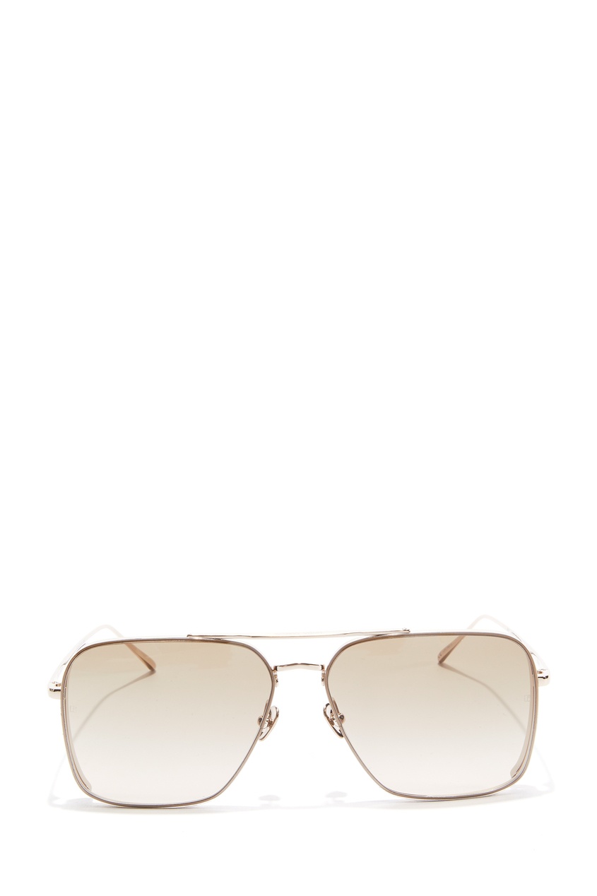 фото Cолнцезащитные очки-авиаторы в золотой оправе ashe linda farrow
