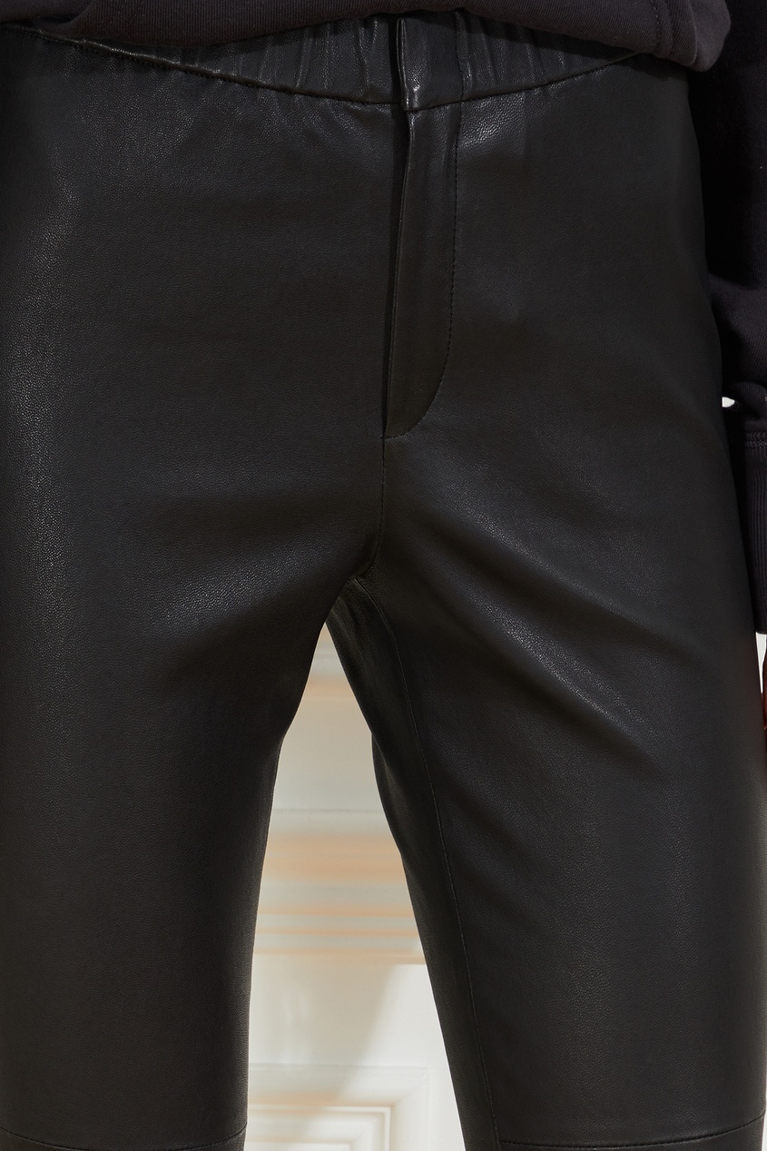 фото Черные кожаные брюки isabel marant etoile