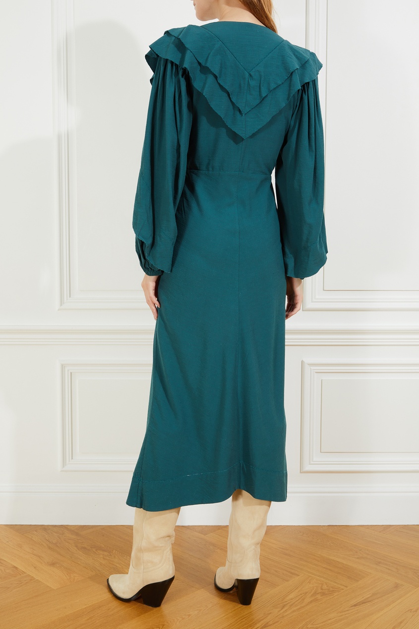 фото Темно-зеленое платье hyde isabel marant etoile