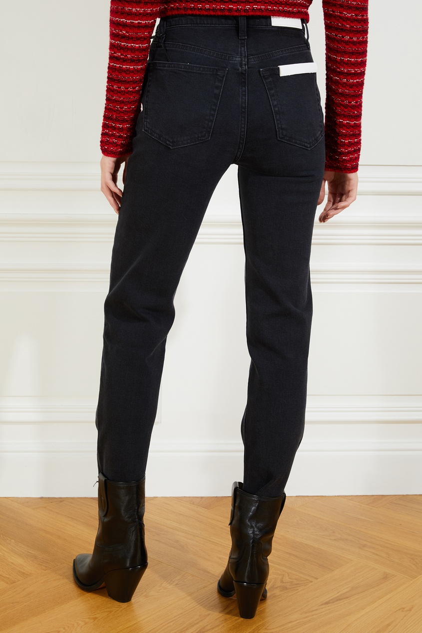 фото Черные укороченные джинсы re/done