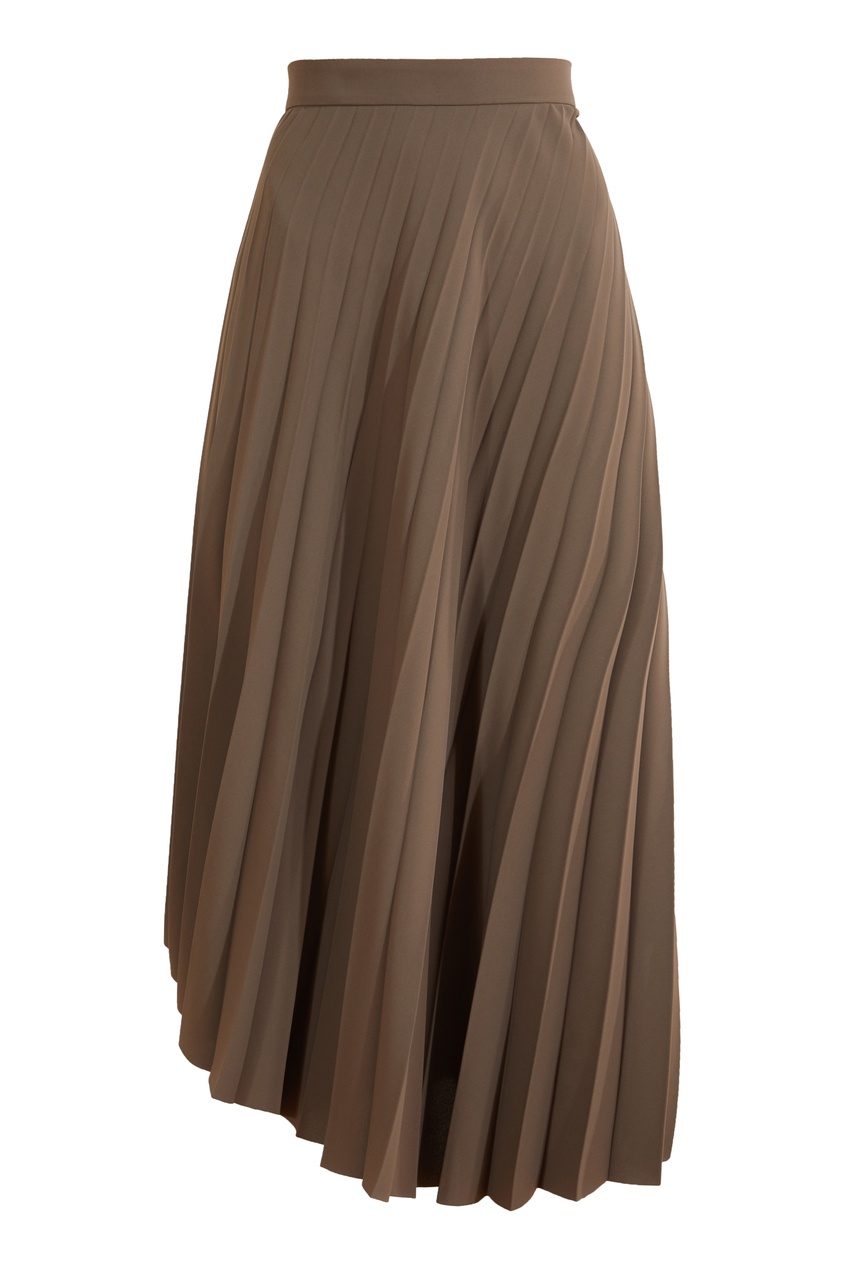 фото Коричневая асимметричная юбка balenciaga