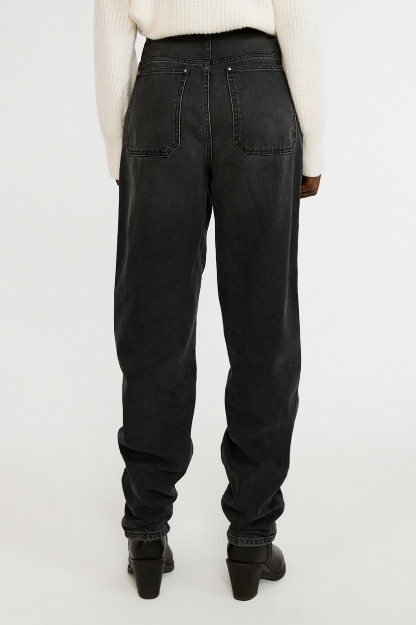 фото Темно-серые джинсы с высокой посадкой claudie pierlot