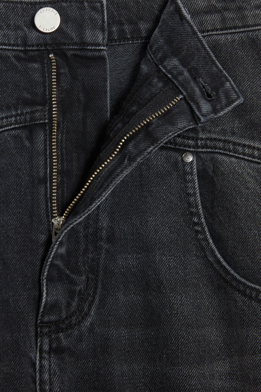 фото Темно-серые джинсы с высокой посадкой claudie pierlot
