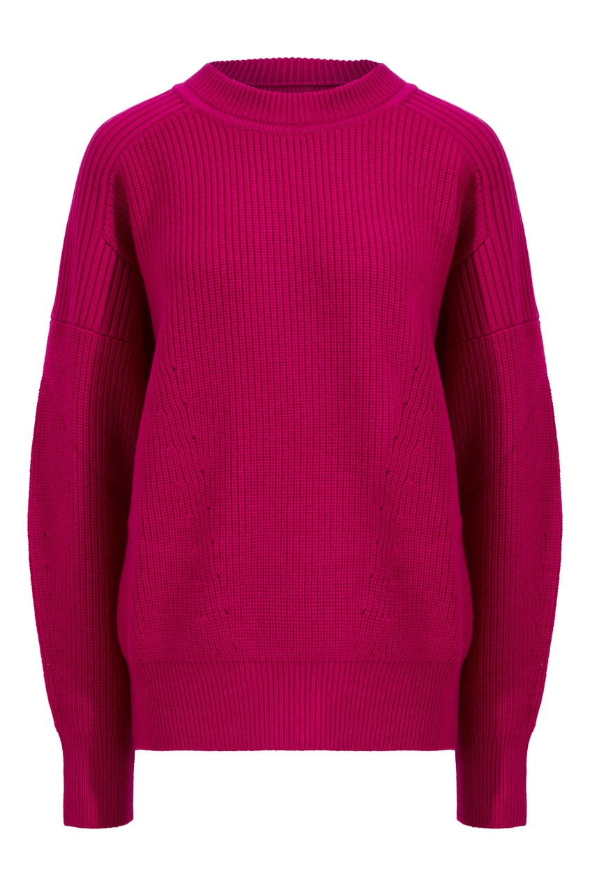 Шерстяной свитер цвета фуксия