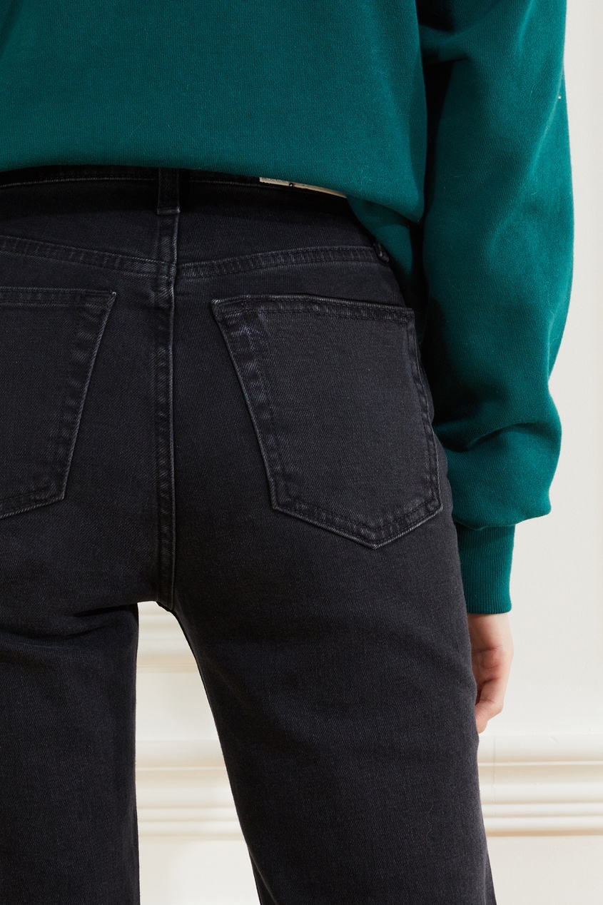 фото Черные укороченные джинсы re/done