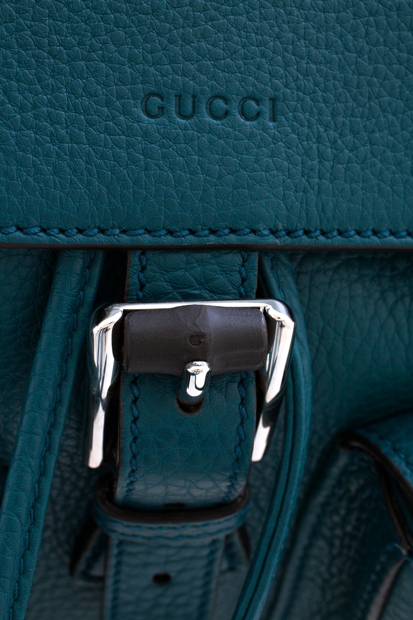фото Кожаный рюкзак Bamboo Leather Backpack Gucci